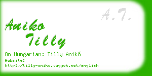 aniko tilly business card