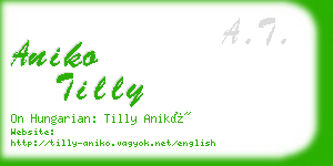 aniko tilly business card